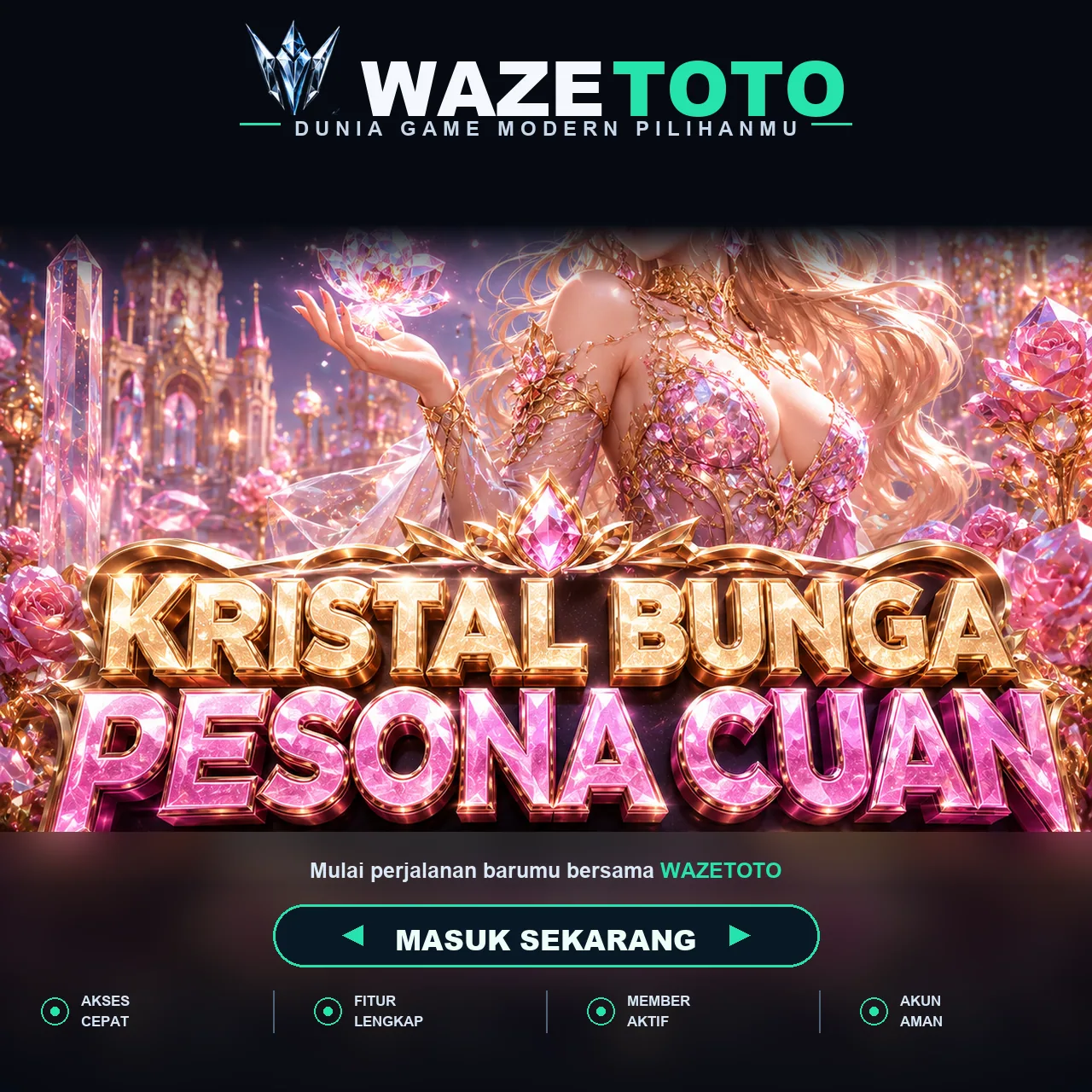Banner resmi WAZETOTO untuk panduan pola spin slot gacor dan maxwin di aplikasi